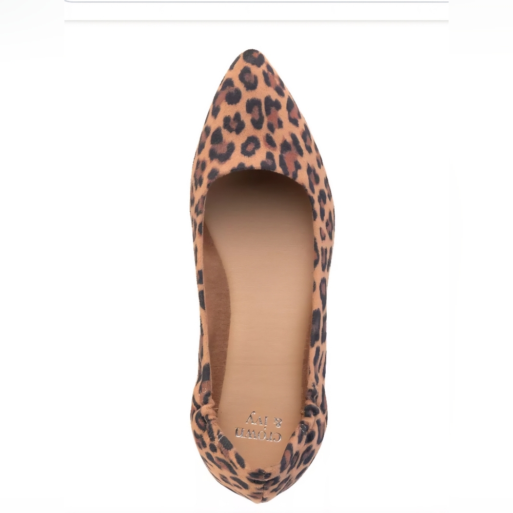 Crown & Ivy Leopard Print Flats